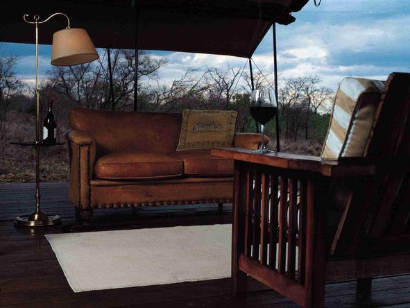 Honeyguide Mantobeni Tented Safari Camp - Private Deck 